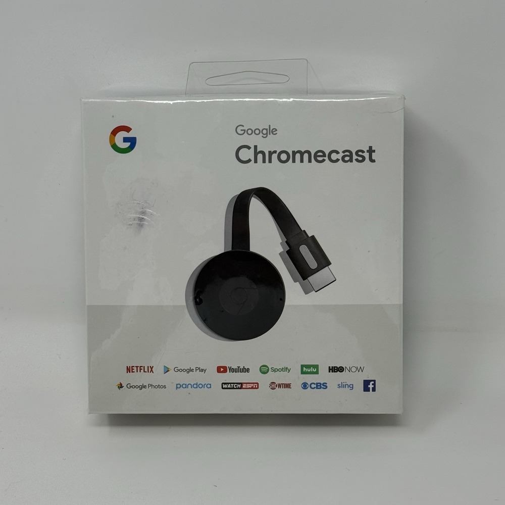 Google Chromecast Media Streamer Model GA3A00093-A14-Z01 New Factory Sealed